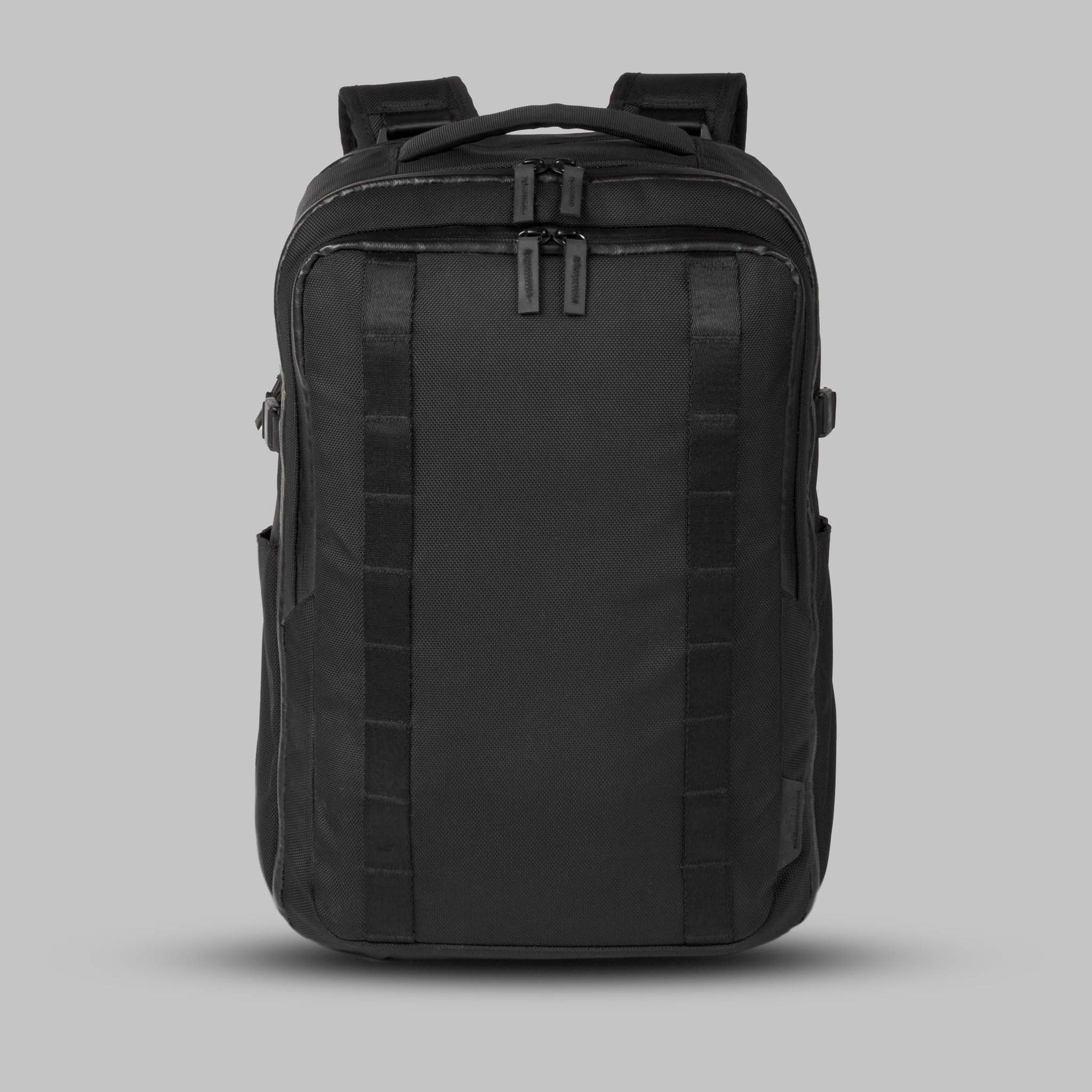 Front view of the 22L Reset Pack by Rework Gear against a gray background.